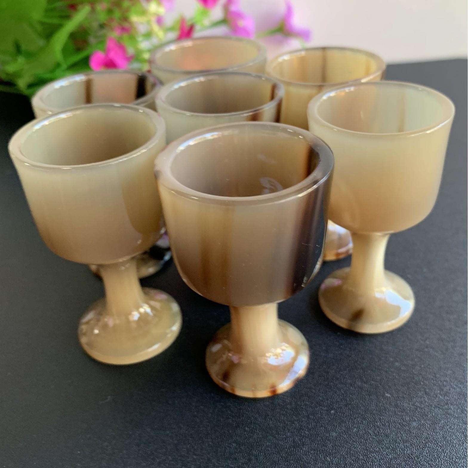 牛角高脚杯牛角酒杯酒盅牛角工艺品古玩收藏牛角梳子厂家
