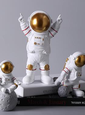 新款直销北欧创意太空人宇航员模型小摆件儿童房客厅电视柜玄关装