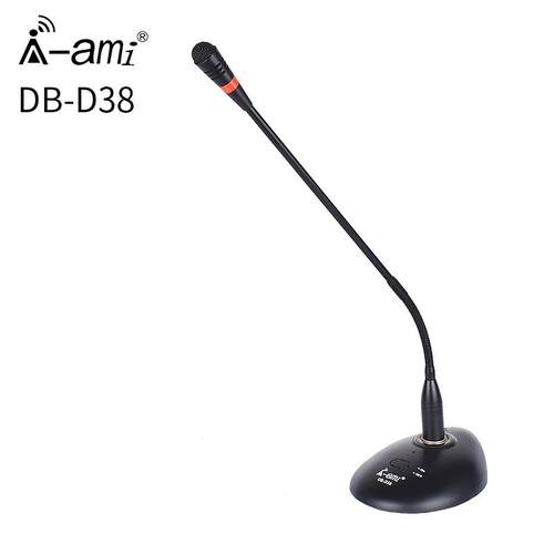 AMI X8D38有线会议桌面麦克风电容式台式广播话筒高灵敏度鹅颈