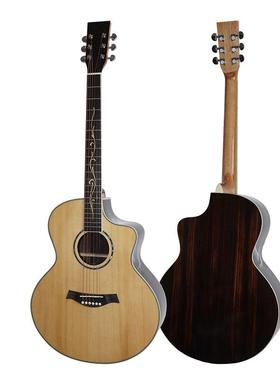 41寸吉他 云杉单板玫瑰木抛光 民谣吉它初学者吉他Spruce guitar