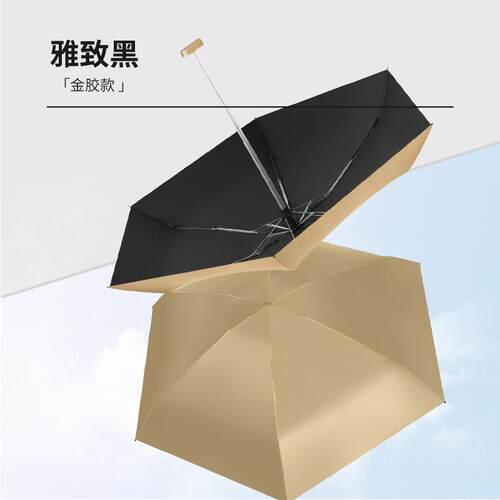 正品超轻便捷迷你袋卡片太阳伞阳防晒防紫遮外线晴雨两用伞女口PF