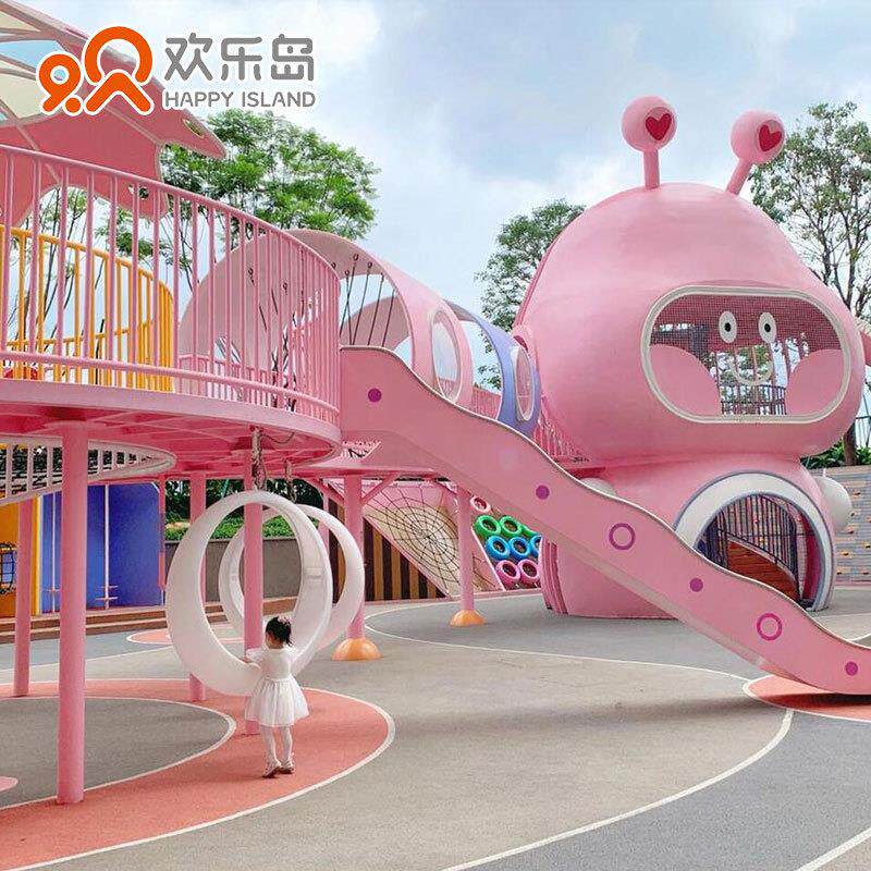 非标无动力大型户外游乐设备公园小区景区儿童乐园不锈钢滑梯厂家