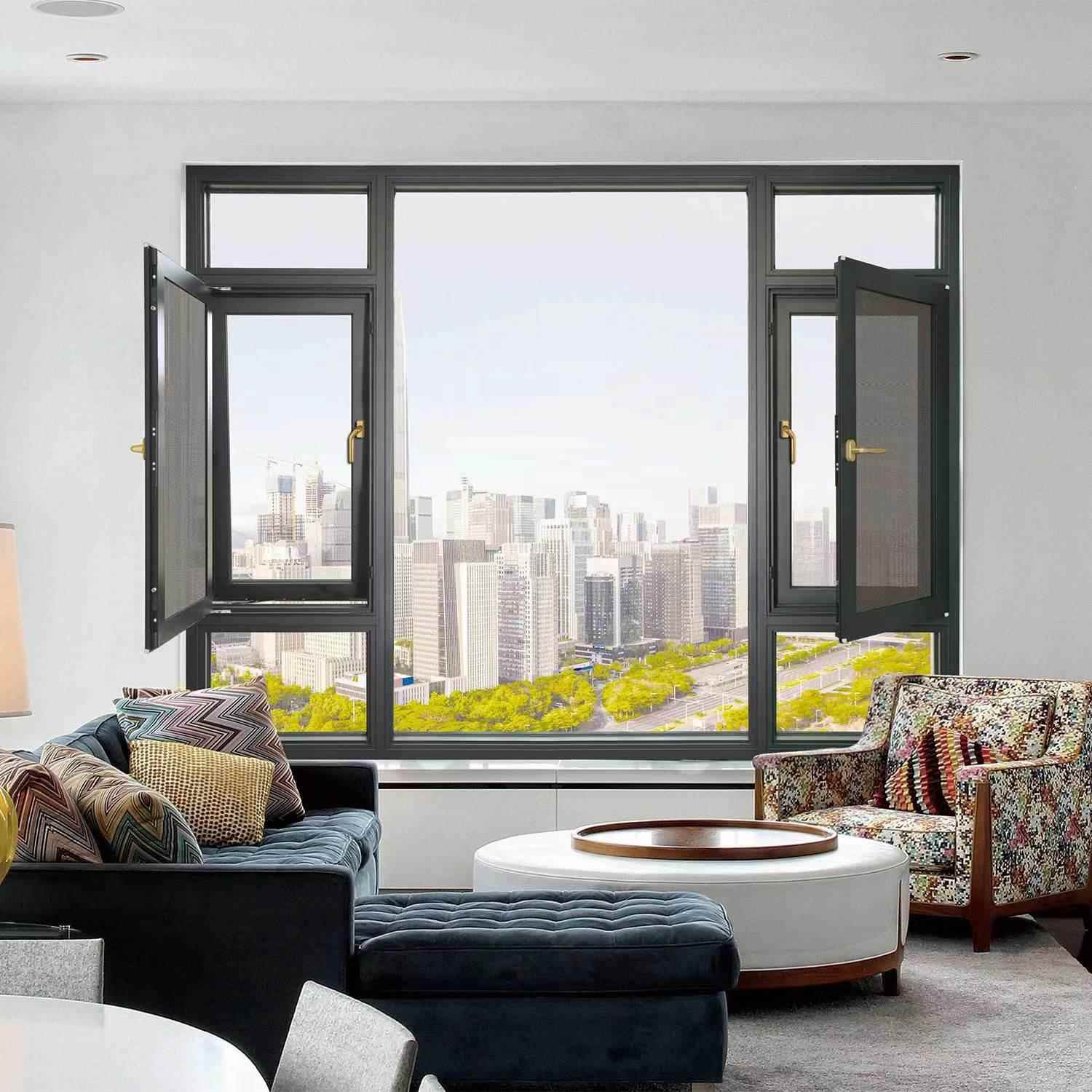 需定制苏州鼎慕系统门窗断桥铝封阳台双层隔音平开系统落地窗户阳