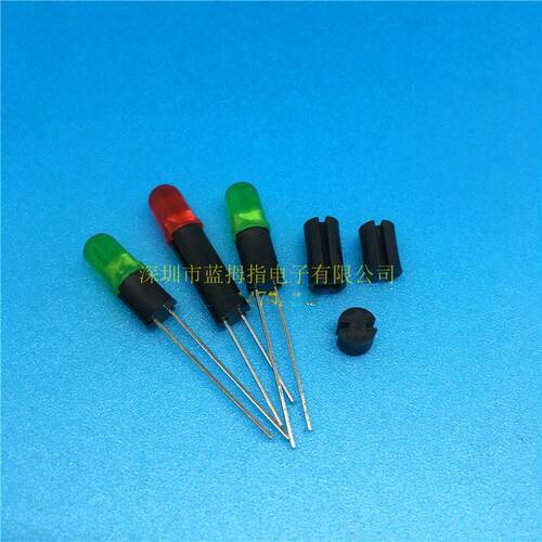 F5尼龙双坑间隔柱 LED间隔柱 双坑 双槽 5MM 脚垫 垫灯柱 实心