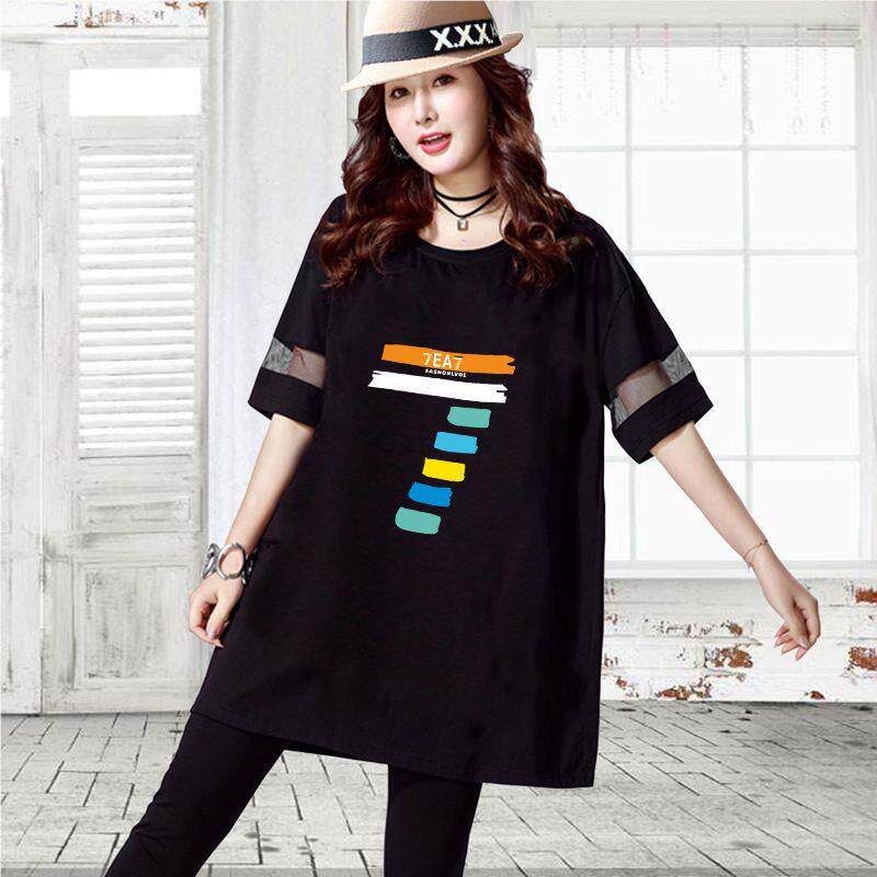 加大码女装夏装胖爽mm遮肚显瘦S58297字妹妹气套洋装新款佐胖两件