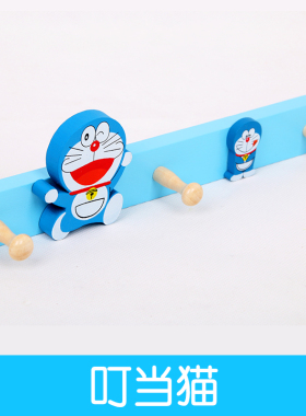 哆啦A梦粘钩可爱HelloKitty厨房挂钩幼儿园无痕粘钩门后挂钩粘钩