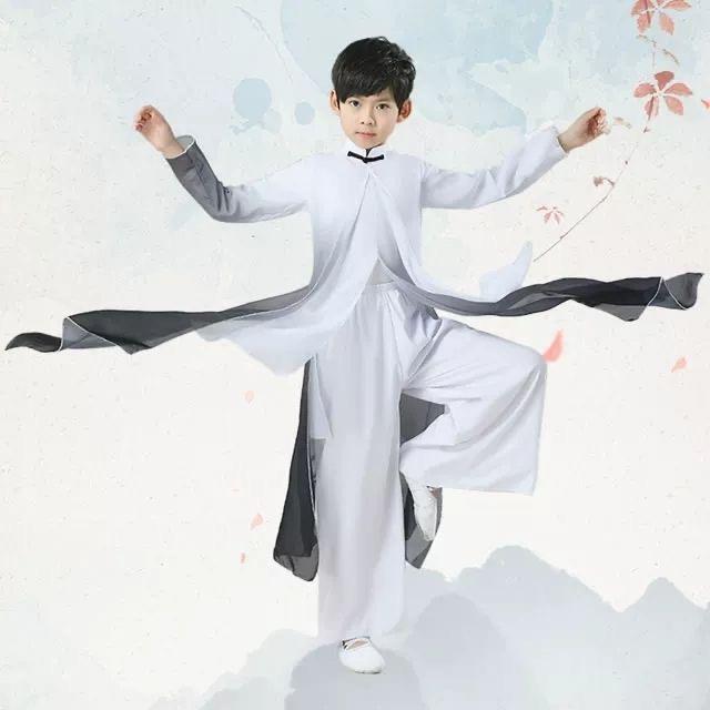 正品童古典舞演出服儿逸飘表演少年行国风武术太极服舞蹈服男中童