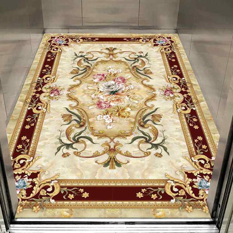 正品可电梯地毯欧式大石风格酒电梯轿厢理地垫定制擦店洗pvclogo