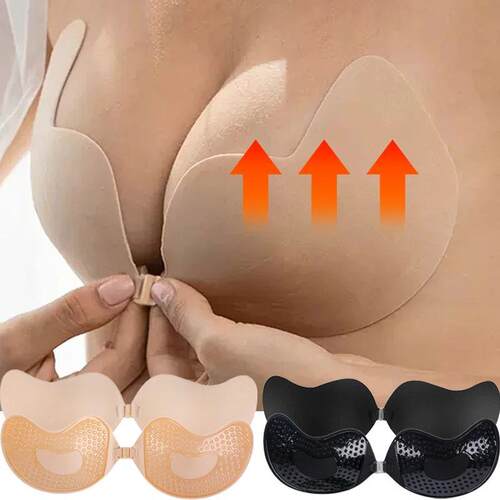 Invisible Push Up Bra for Women Backless Strapless Bra Seaml