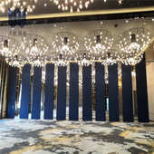 酒店活动隔断 宴会厅活动屏风源头厂家活动隔断折叠门酒楼隔断墙