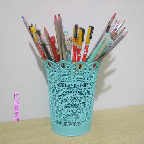 Crown-shaped copper coin pen holder and mini desktop trash c