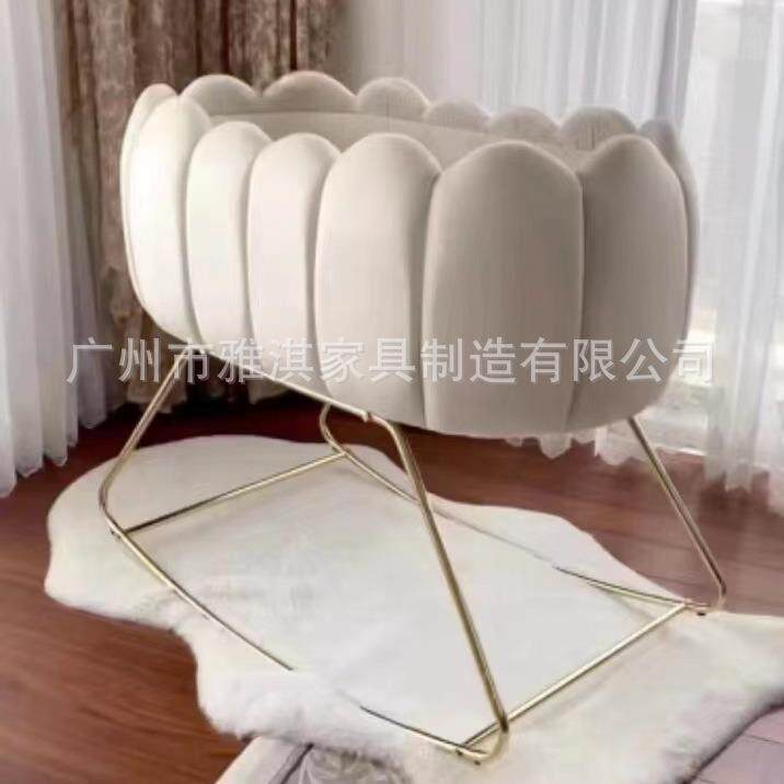 婴儿摇篮床摇床摇篮摇椅新生儿哄娃神器无油漆安全环保宝宝睡蓝