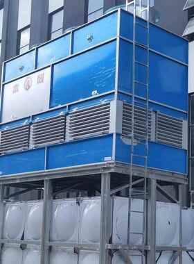 全镀镁锌钢板铝冷却塔方形逆KBB流开效塔换热率高小设型备用