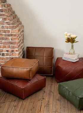 BK9K摩洛哥懒人坐墩方形蒲团坐垫家用地上飘窗卧室阳台榻榻米