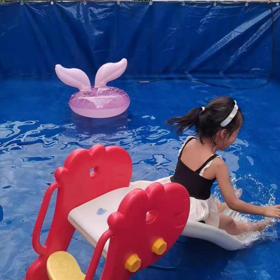 帆布鱼池防水布大型养殖水箱室外鱼池游泳池家用加厚蓬布蓄水池布