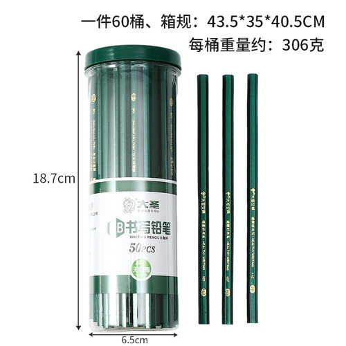 小学生铅笔铅笔桶装木质自动铅笔