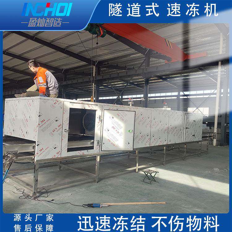 液氮速冻机全自动海鲜扇贝肉速冻设备薯条炸鸡鸡排速冻机商用