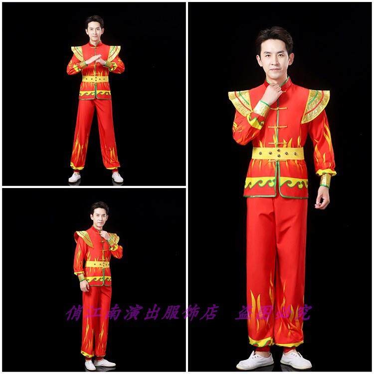 高档男腰锣队表鼓服盛世演欢歌威风打鼓赛龙舟舞龙舞狮比赛民间鼓