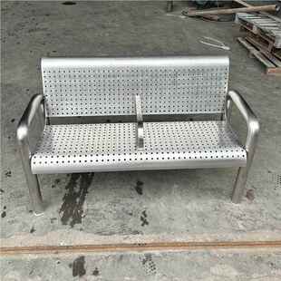 金属不公锈钢长椅靠背椅园休椅厂闲椅座户不锈钢靠外小区不锈钢公