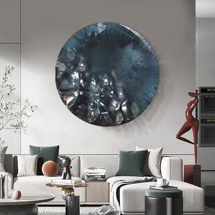 立代厅简约体画客厅装 饰画轻奢浮AMY851雕手绘画现树脂餐样板间玄