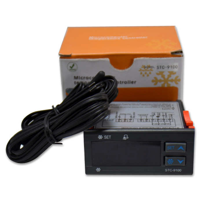 温度控制器 STC-9100 制冷化霜双传感线 冷柜冷库