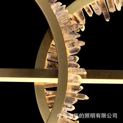 代轻奢餐厅吊吊灯简约现艺术吧晶台茶室极简设计师华的款天然水原