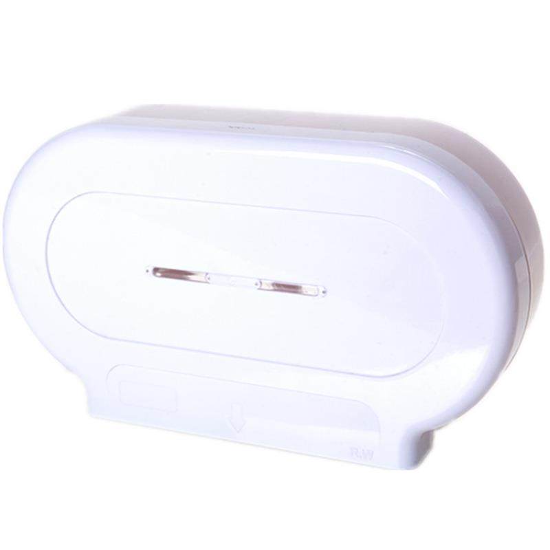 塑卷料大卷纸盒壁挂式卫生间双大卷纸盒水防大盘207纸盒厕纸架纸