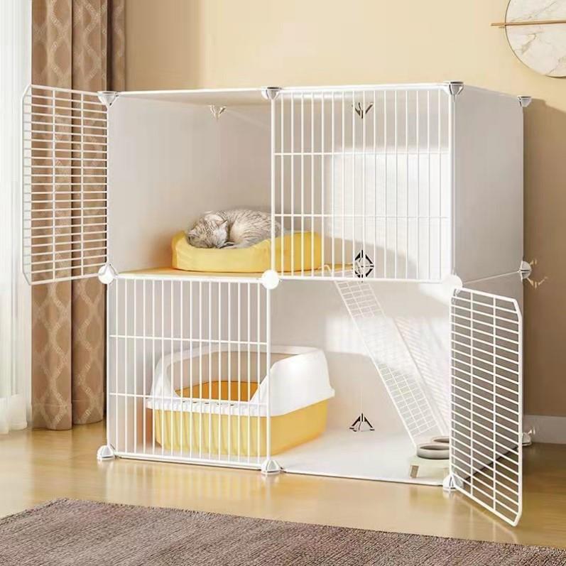猫笼子家用室内透明猫咪别墅猫砂盆一体小户型猫舍猫窝猫屋不占地