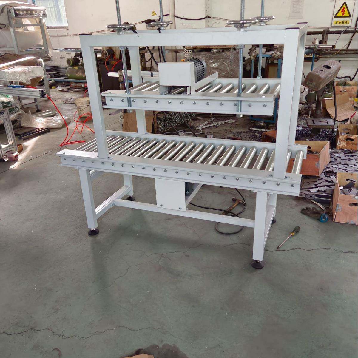 10-25升广口机油桶封盖压盖滚筒输送机塑料桶压盖输送机
