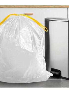 61K3穿绳式家用大号垃圾袋盒装抽取型厨房用清洁袋带香味防止异味