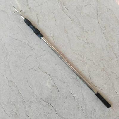 高空取定杆不钢钢板平钩BKZ杆位伸缩锈杆户外用品户外实用物工具