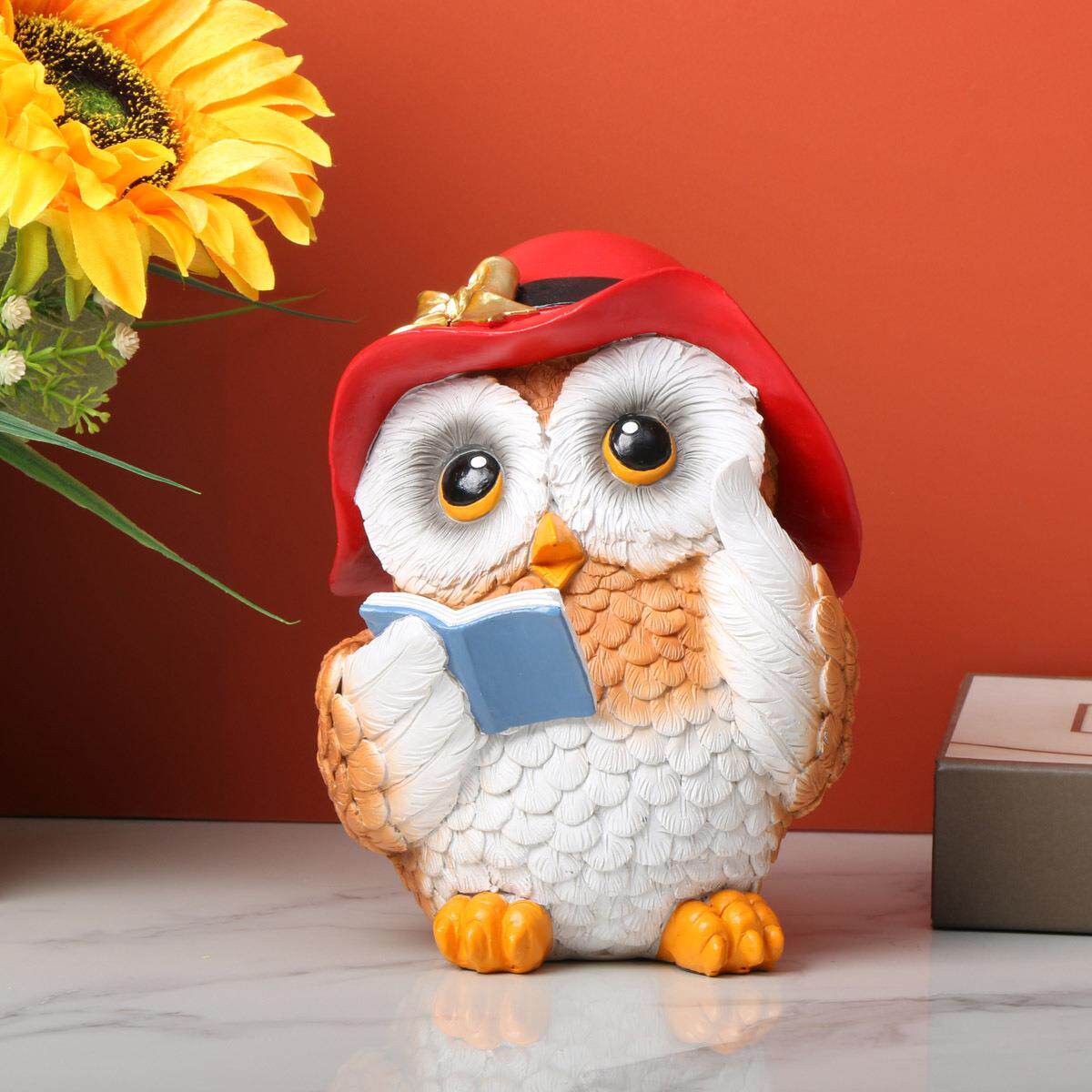 全网超低价源头超划算 猫头鹰摆件花园装饰摆件办公室桌面装饰品