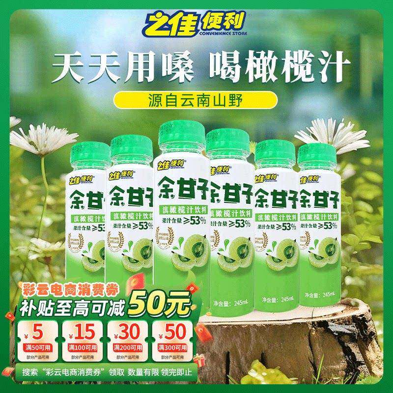 云南滇橄榄汁饮料12瓶玉油柑汁熬制余甘子果汁类饮料饮品