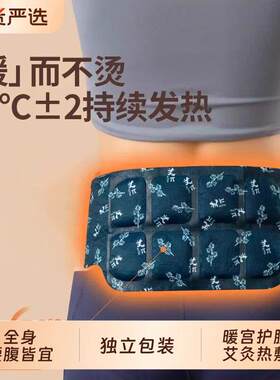 蒸汽艾草暖宫贴暖腰热敷贴宫寒驱寒姨妈调理自发热护腰带腰腹暖宫