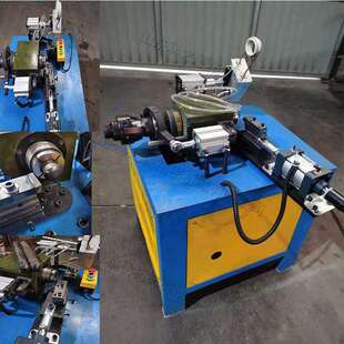 小型铁管管端封头机 金属钢管圆管封口机 全自动加热封口缩管设备