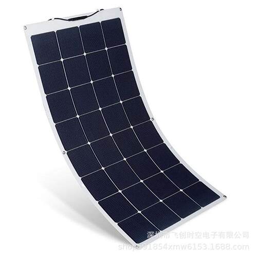 直销etfe柔性太阳能板100w18v光伏太阳能板层压组件可以