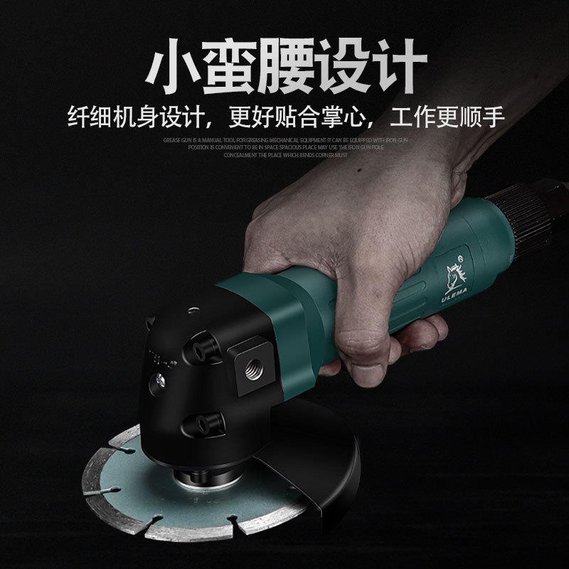 U2风LEM砂A4抛寸气动角磨机工业级气动切割机动打磨光机轮机100mm - 实物图