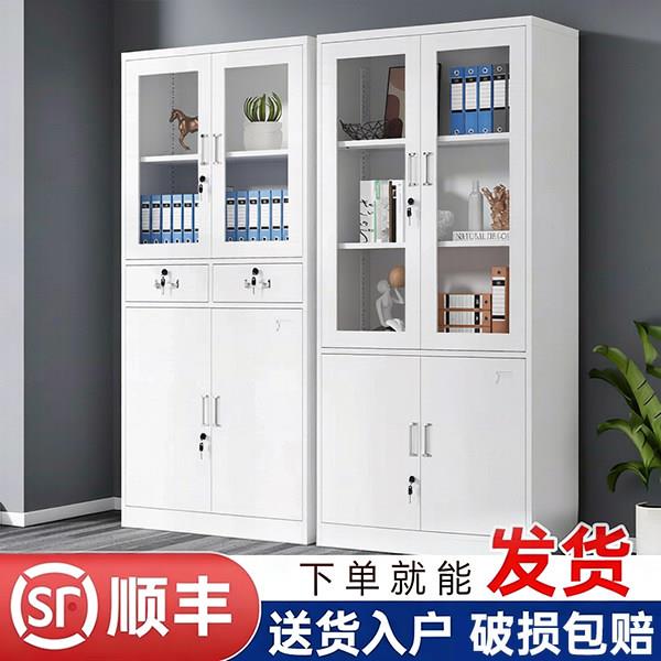 钢制文件柜办公室铁皮柜子资料柜档案柜收纳储物柜矮柜财务凭证柜