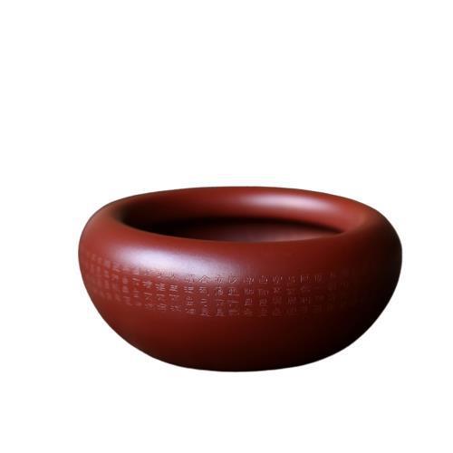 紫砂经tb-63757花盆无孔水烟洗茶洗铜钱草水生工植物灰缸茶桌茶宠