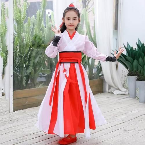 高档古典舞服装，，汉代风格武侠风格装表演服装，年节扇舞表演会