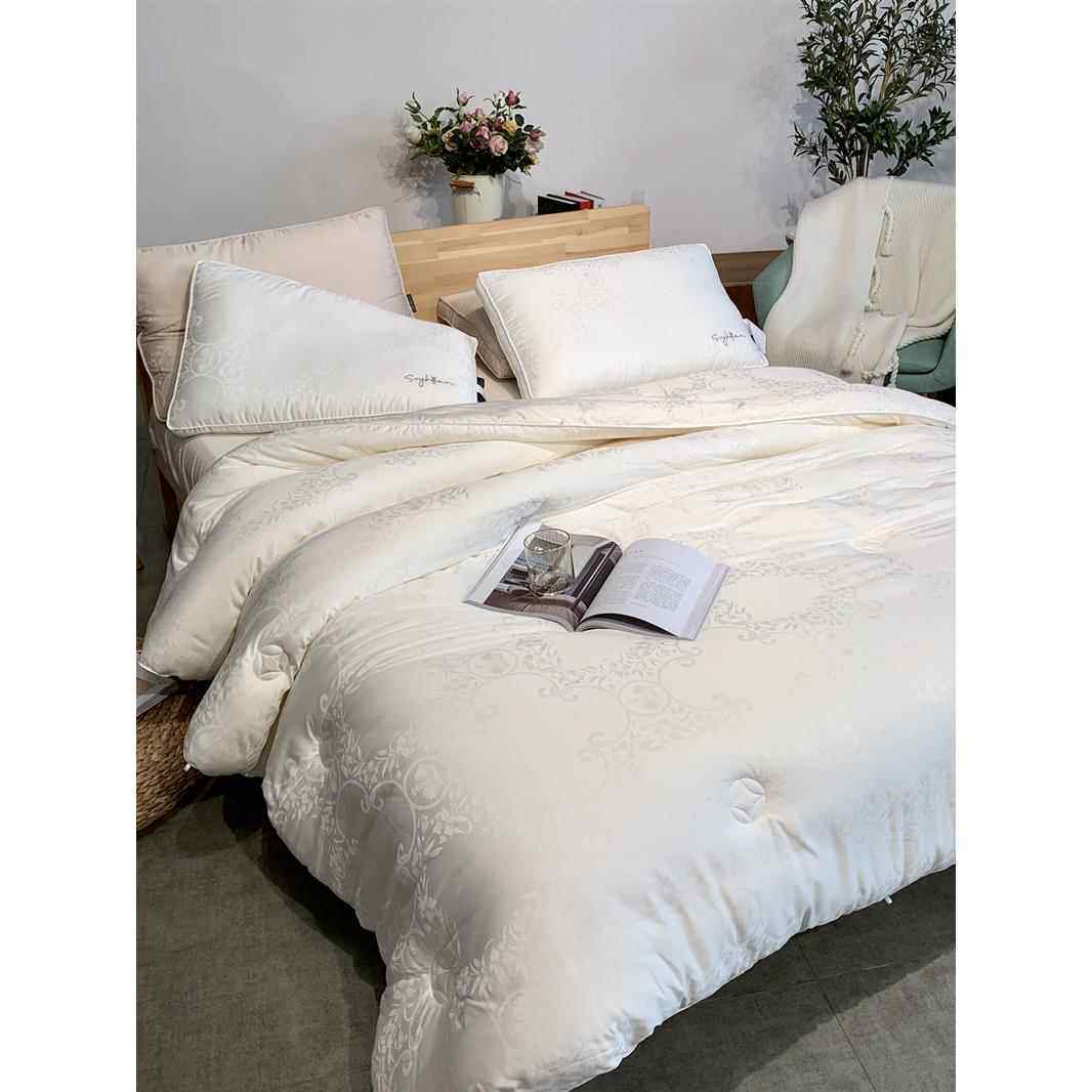 ql@3H大豆蛋白纤维加厚柔软被芯春秋提花被褥夏被 单双人四季保