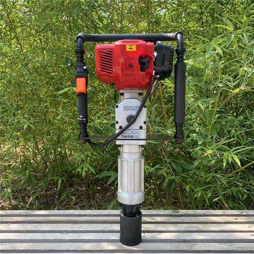 防汛应急手持式打桩机河堤抗洪抢险植桩机工程河道木桩钢管打桩机