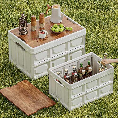 Outdoor Folding Storage Box for Camping Organization, Car Tr