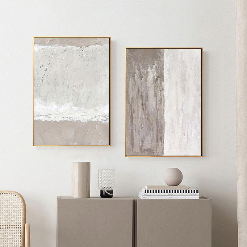 玄关画饰现代简客约厅沙发落地大画抽象仿手绘壁画酒UIQ店卧房装