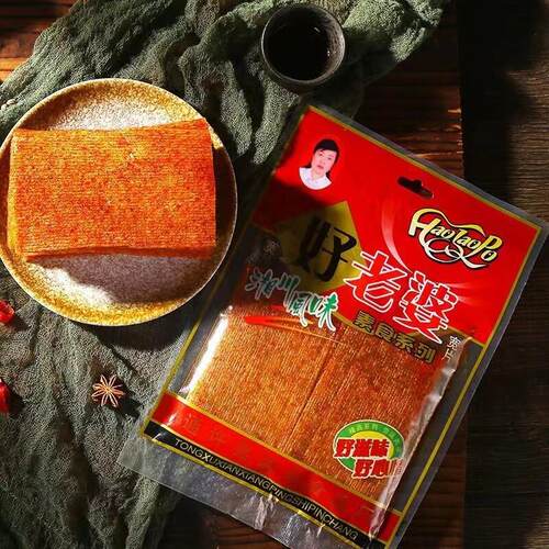贤妻麻辣片素麻辣条调味面制品宽片112g 8090童年怀旧小吃休闲食