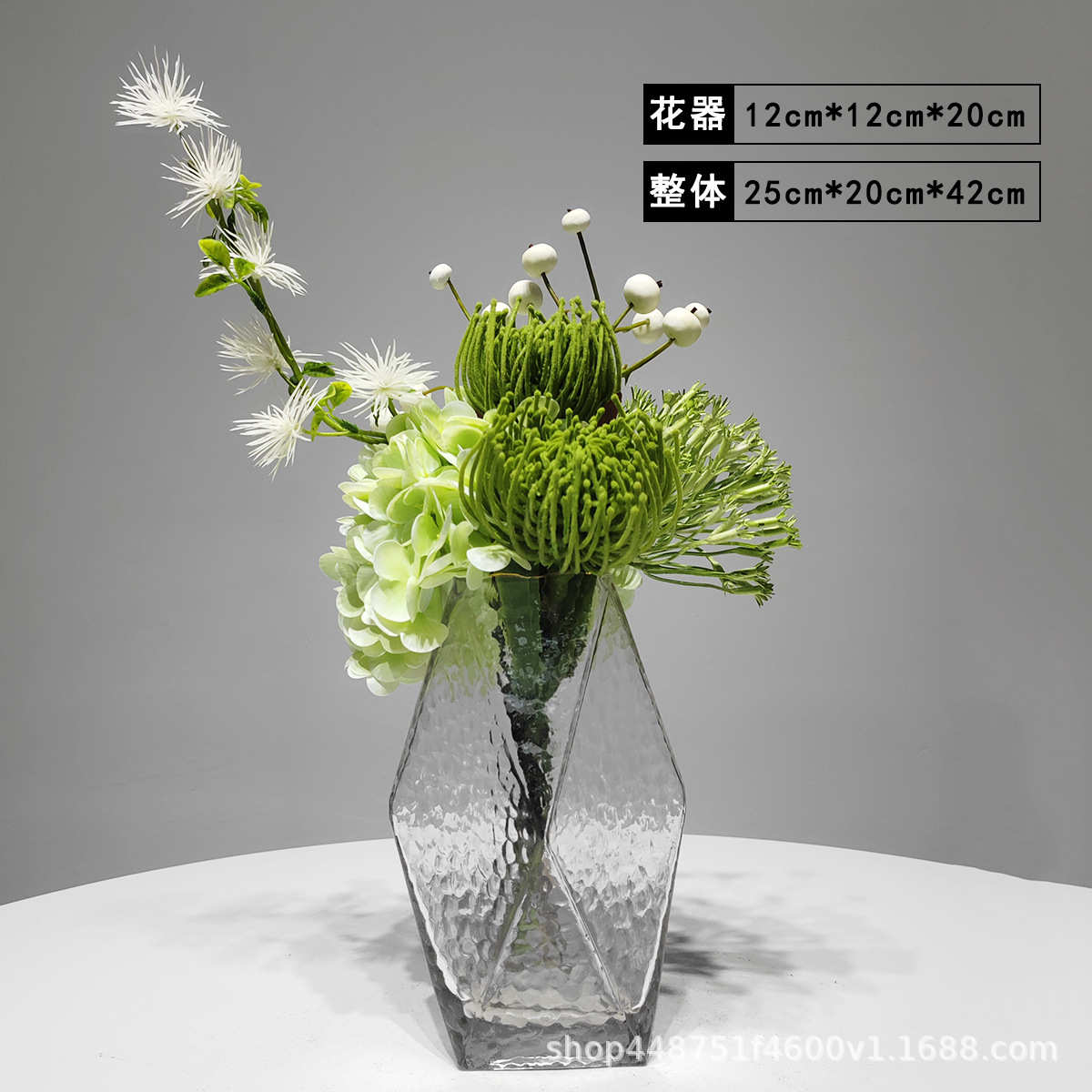 样板房整体简约假套装餐桌花花仿真插花花器桌面现代花瓶摆件酒店