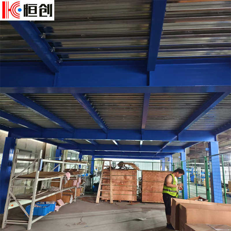 可拆卸阁楼车间货架钢结构二层仓库厂家重型平台大型工字钢仓储