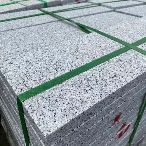 天然花岗岩芝麻白黑灰火烧板黄金麻锈石荔枝路沿平侧干挂庭院石材