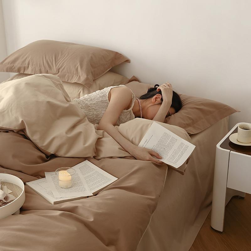 花时间23秋冬新款100S磨毛四件套-初暖系列 1.5m床单款四件套 初