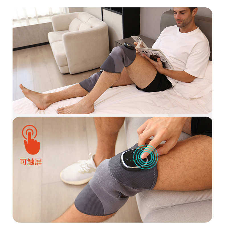新款护膝按摩仪石墨烯热敷震动膝盖按摩器腿膝关节电加热按摩仪器